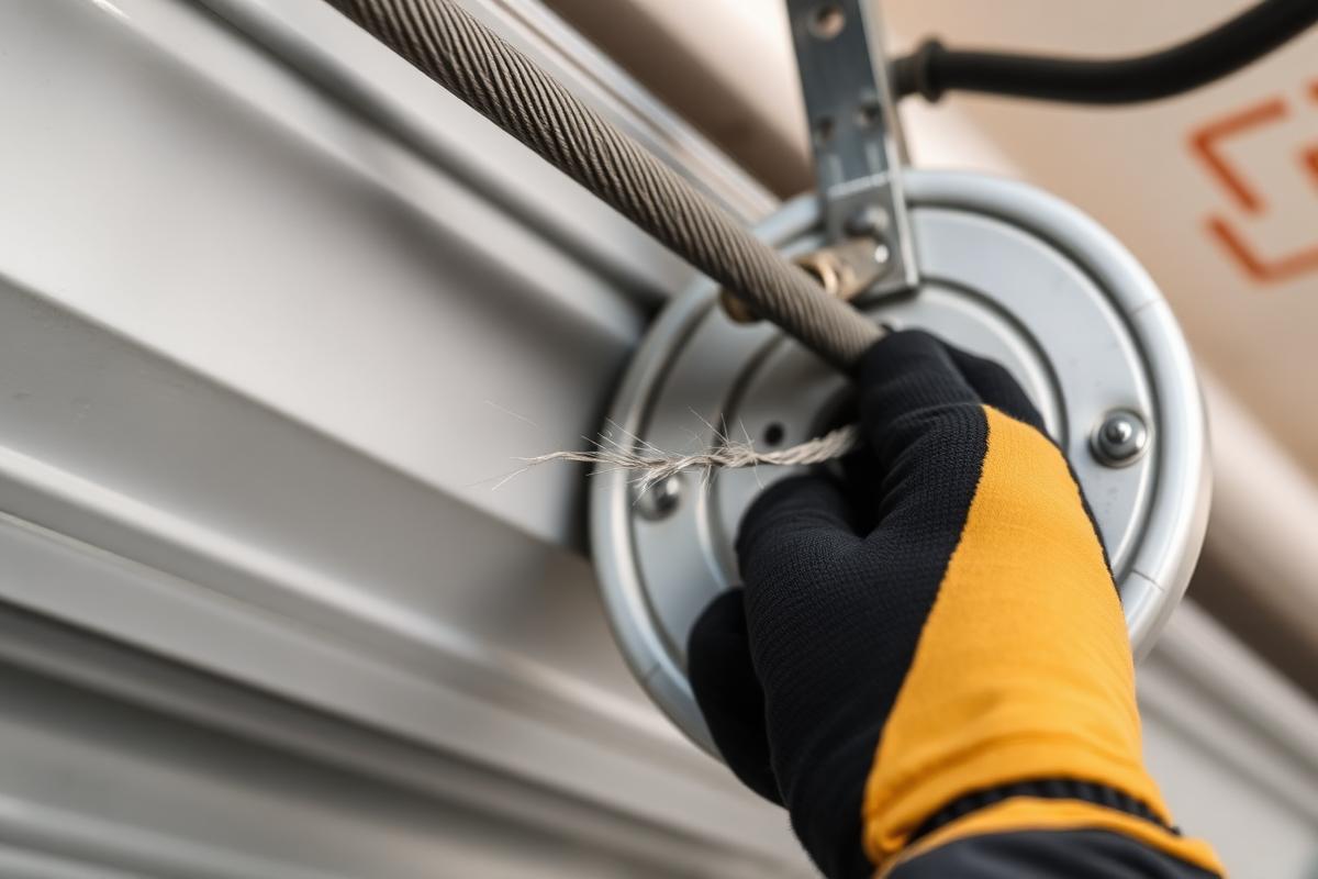 Cable Repair service performed by a Precision Garage Repair technician in Orlando, Florida