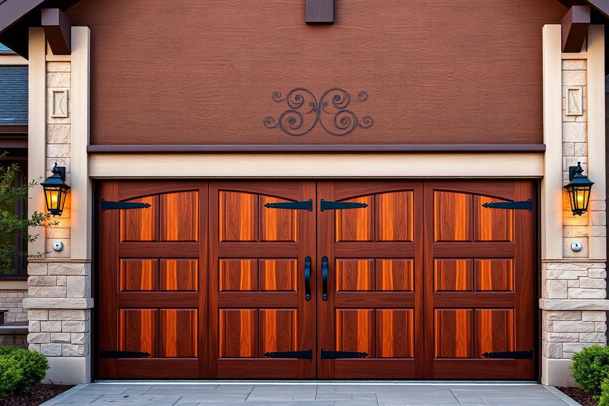 Custom Wood Doors service performed by a Precision Garage Repair technician in Orlando, Florida